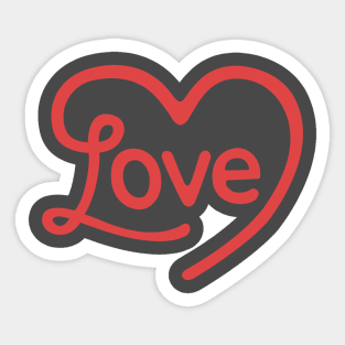 Love script Sticker